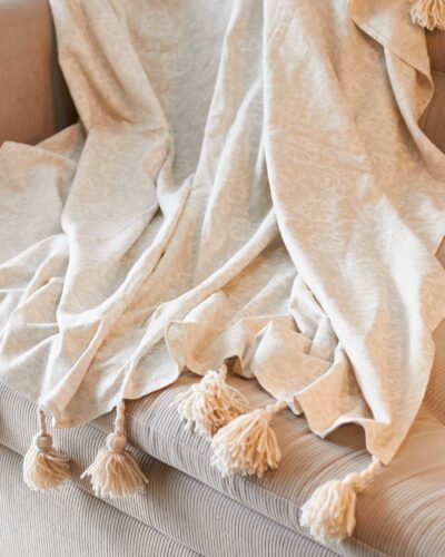 Manta margarita beige